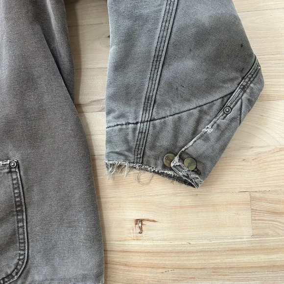 Vintage Carhartt C02CHT Duck Blanket-Lined Chore Coat USA Made XL Brown - Picture 6 of 9